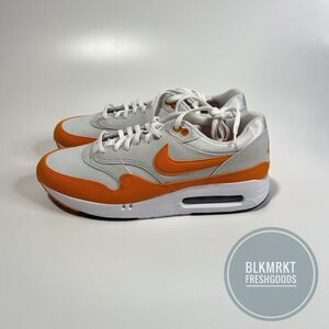 Nike Air Max 1 '86 OG G Spikeless Golf Shoes White Orange DV1403-118 Size 10